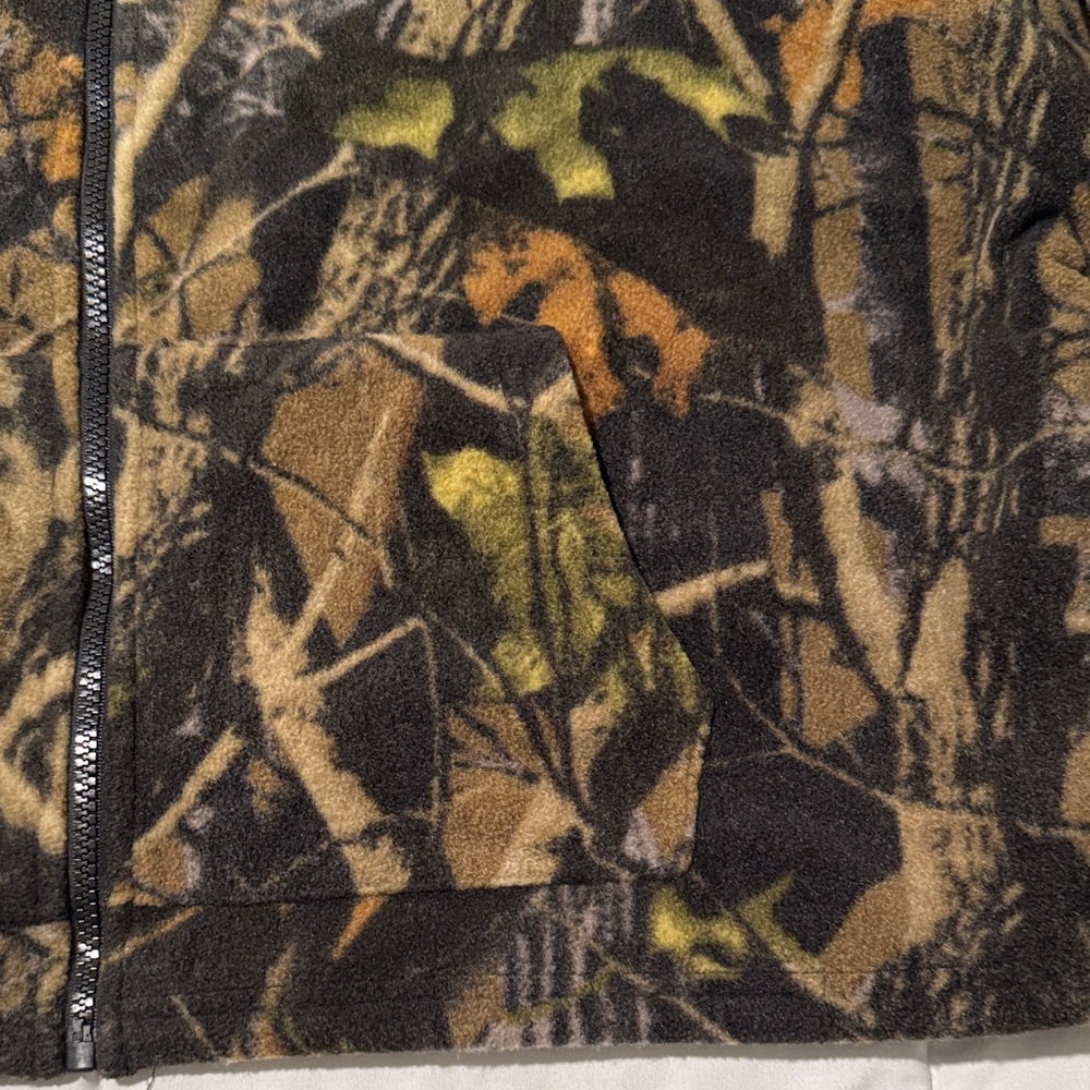 Camo Fleece Zip-Up Jacket - Picture 3 of 5